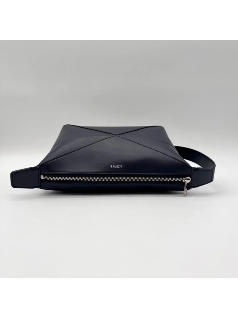 Loewe Handbag Puzzle Fold Wash Bag Leather Blue